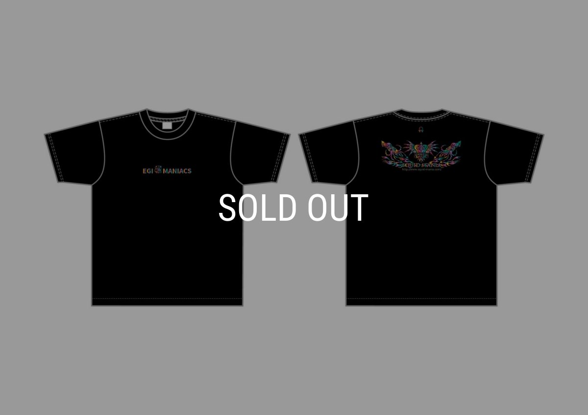 画像9: スクマニ×エギマニＴシャツ『 烏賊TRIVAL/Rainbow 』BLACK (9)