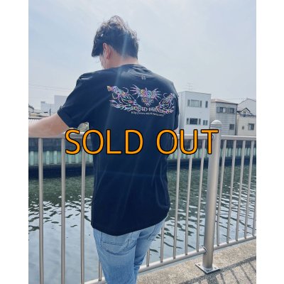 画像6: スクマニ×エギマニＴシャツ『 烏賊TRIVAL/Rainbow 』BLACK