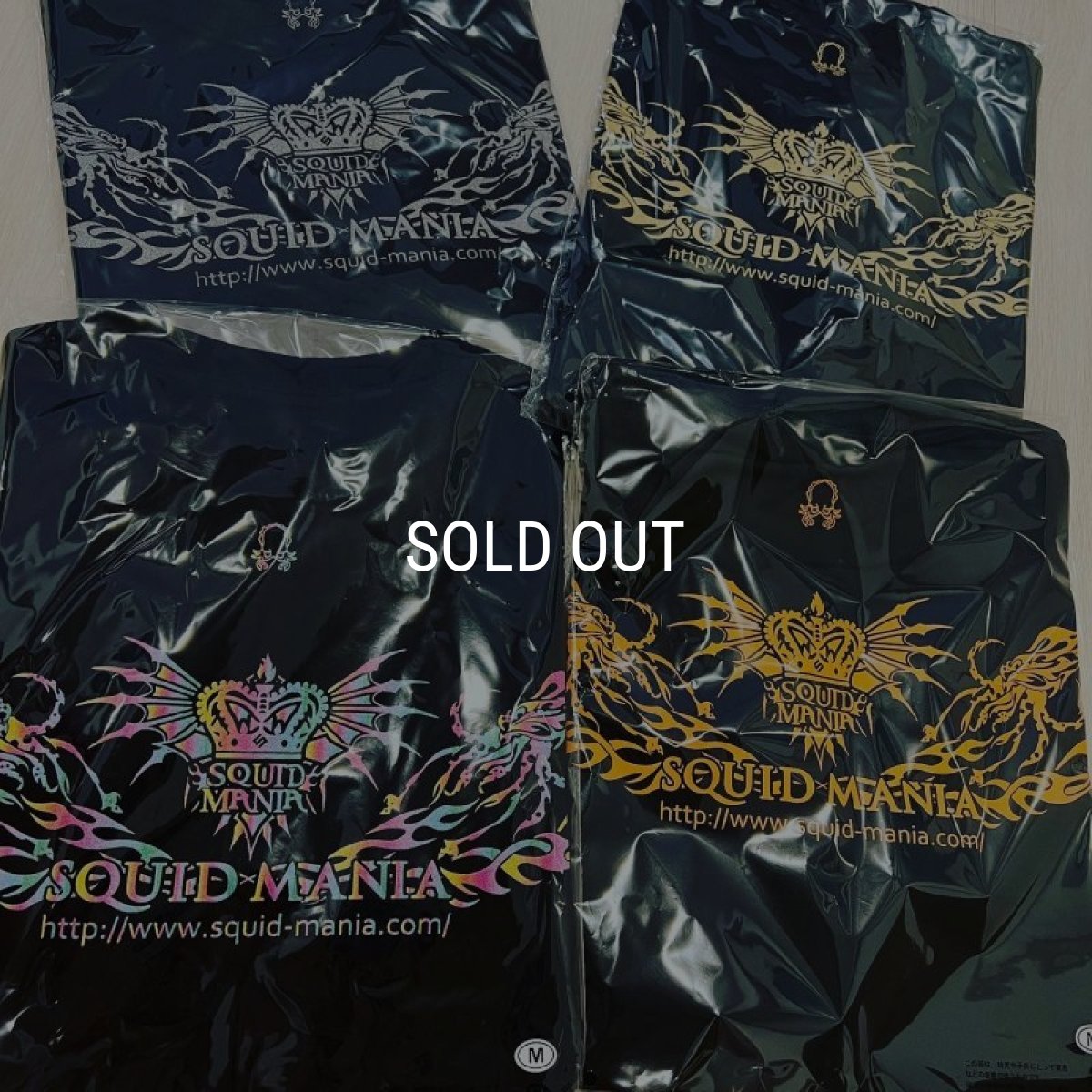 画像2: DRYシルキータッチ スクマニ×エギマニ『 烏賊TRIVAL/GOLD 』BLACK (2)