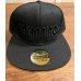 画像1: ★送料無料★エギマニ/3D刺繍OTTOフラットCAP【BLACK/BLACK】 (1)