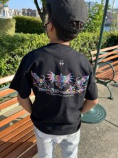 画像2: スクマニ×エギマニＴシャツ『 烏賊TRIVAL/Rainbow 』BLACK (2)