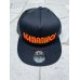 画像1: ★送料無料★エギマニ/3D刺繍スナップバックフラットメッシュCAP【BLACK/ORANGE】 (1)