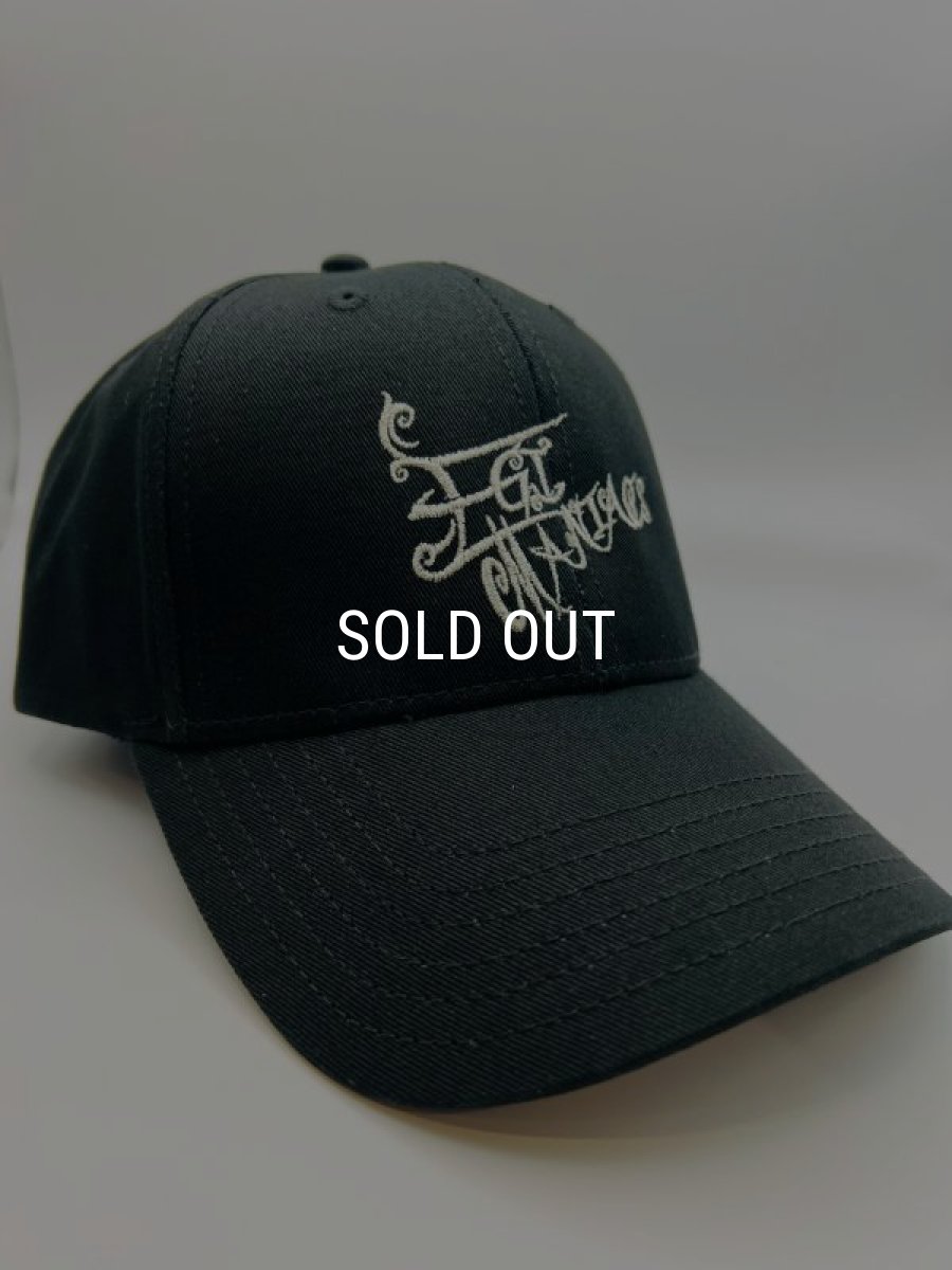 画像1: ★エギマニ『魅黒発売記念』/トライバル刺繍CAP【BLACK/SILVER】限定８個 (1)