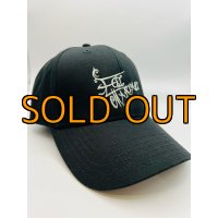 ★エギマニ『魅黒発売記念』/トライバル刺繍CAP【BLACK/SILVER】限定８個