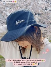 画像1: ★送料無料★エギマニ蓄光 刺繍アドベンチャーハット【GLOW/BLUE/ORANGE】数量限定品 (1)