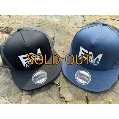 画像5: ★送料無料★エギマニ/EM刺繍スナップバックフラットメッシュCAP【NAVY/SILVER】