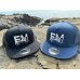 画像4: ★送料無料★エギマニ/EM刺繍スナップバックフラットメッシュCAP【NAVY/SILVER】 (4)