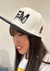 画像3: ★送料無料★エギマニ/ＥＭ刺繍スナップバックフラットCAP【BLACK/WHITE】 (3)