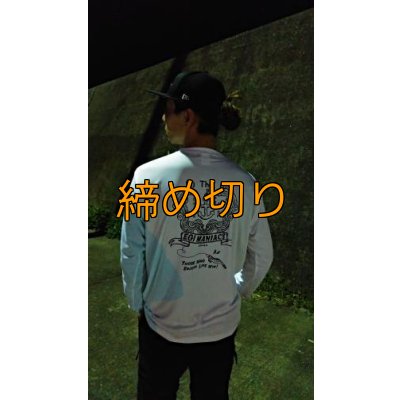 画像4: 受注生産  EGI MANIACS 『イカリ波ロゴ』シルキーロングTシャツ