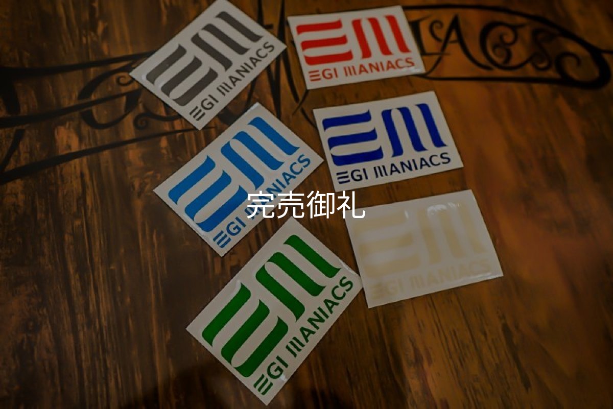 画像3: 数量限定 【EM】カラフルカッティングステッカーW110 (3)