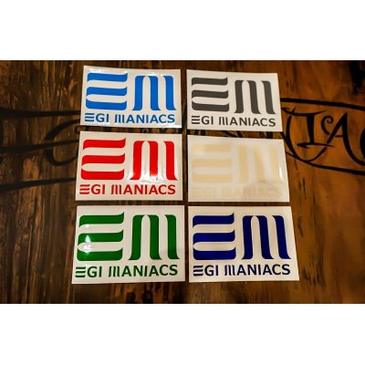 画像2: 数量限定 【EM】カラフルカッティングステッカーW110