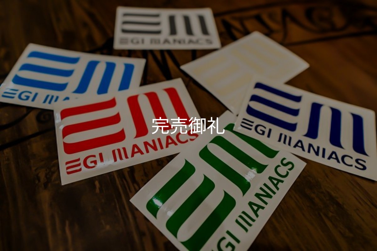 画像1: 数量限定 【EM】カラフルカッティングステッカーW110 (1)