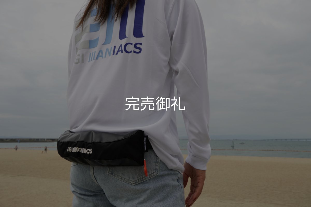 画像3: EGI MANIACS 腰巻タイプモーゲットウエスト 国土交通省型式承認品【別注ブルーストーム】 (3)
