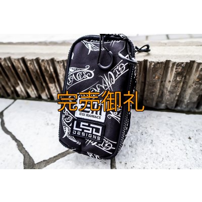 画像1: 特注仕様 L.S.D.×EGI MANIACS フィッシングポーチM/ダブル