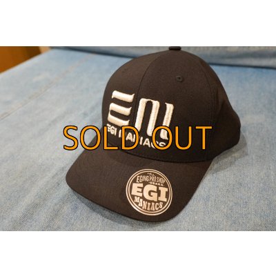 画像4: ★送料無料★エギマニ EM 3D刺繍/ストレッチキャップ(シルバー刺繍)