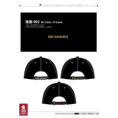 画像4: ★送料無料★エギマニ EM 3D刺繍/撥水ストレッチキャップ