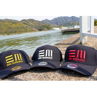 画像1: ★送料無料★エギマニ EM 3D刺繍/撥水ストレッチキャップ