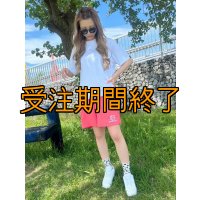 受注生産 初ショート丈 立体刺繍ＥＭクロスハーフパンツ