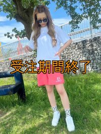 受注生産 初ショート丈 立体刺繍ＥＭクロスハーフパンツ