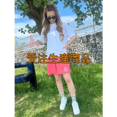 画像1: 受注生産 初ショート丈 立体刺繍ＥＭクロスハーフパンツ