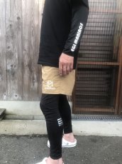 画像6: 受注生産 初ショート丈 立体刺繍ＥＭクロスハーフパンツ (6)