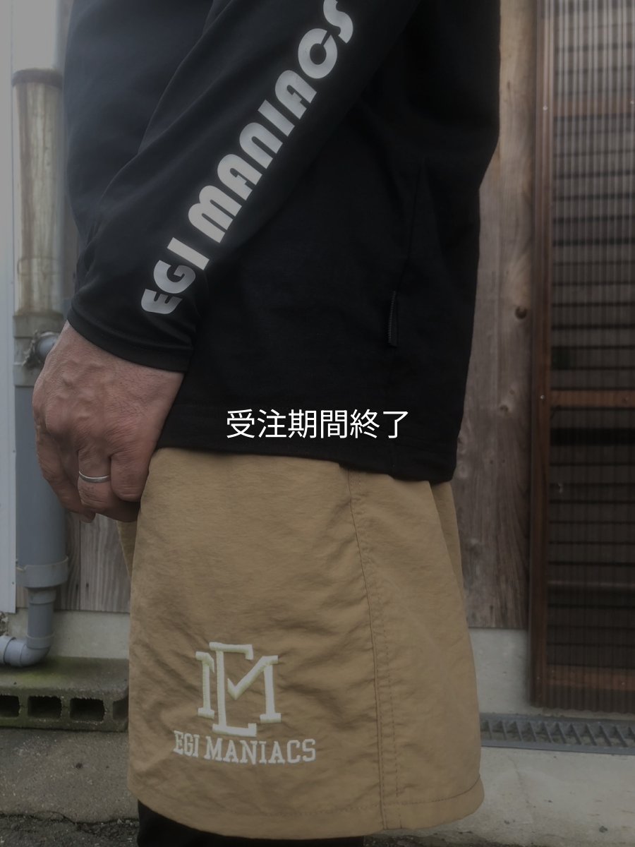 画像14: 受注生産 初ショート丈 立体刺繍ＥＭクロスハーフパンツ (14)