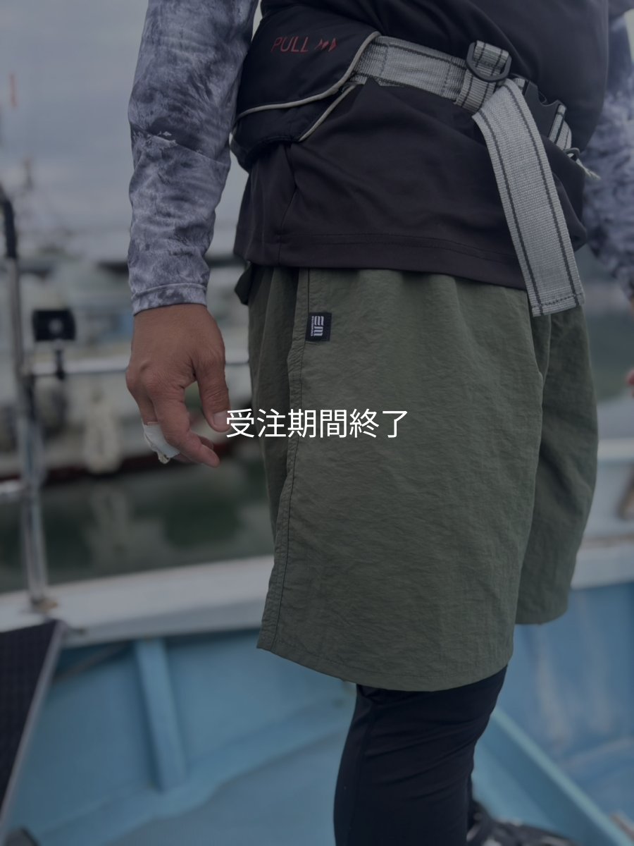 画像18: 受注生産 初ショート丈 立体刺繍ＥＭクロスハーフパンツ (18)