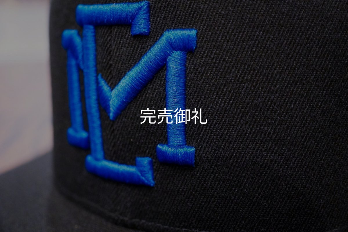 画像3: ★送料無料★ＥＭクロス３Ｄ刺繍ストレッチフラットキャップ (3)