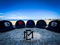 ★送料無料★ＥＭクロス３Ｄ刺繍ストレッチ/カーブCAP