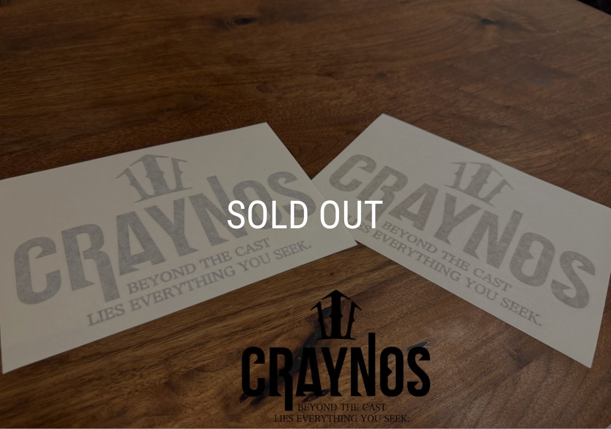 画像1: 数量限定 【CRAYNOS】カッティングステッカー (1)