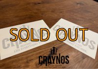 数量限定 【CRAYNOS】カッティングステッカー