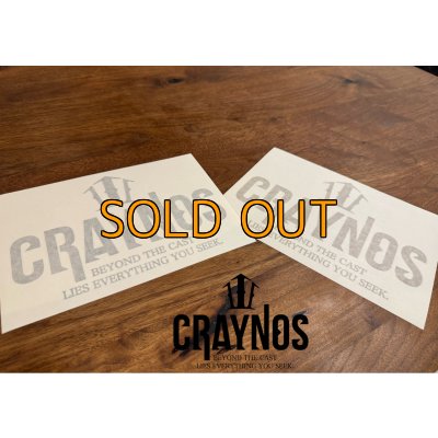 画像1: 数量限定 【CRAYNOS】カッティングステッカー