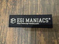 画像1: EGIMANIACSワッペン/W130/H40[アイロン圧着加工のり付] (1)