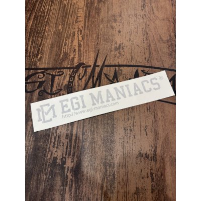 画像1: 【エギマニ】カッティングステッカー/W300/SILVER