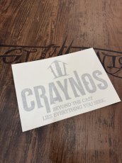 画像1: 【CRAYNOS】カッティングステッカー/SILVER (1)