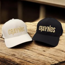 画像1: ★送料無料★CRAYNOS 横ロゴ  3D刺繍/カーブメッシュ ストレッチCAP (1)