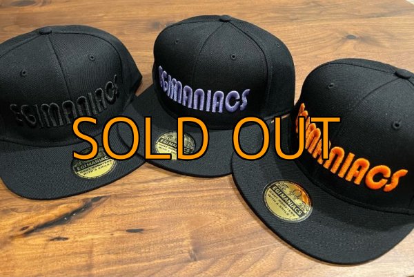 画像2: ★送料無料★エギマニ/3D刺繍OTTOフラットCAP【BLACK/ORANGE】 (2)