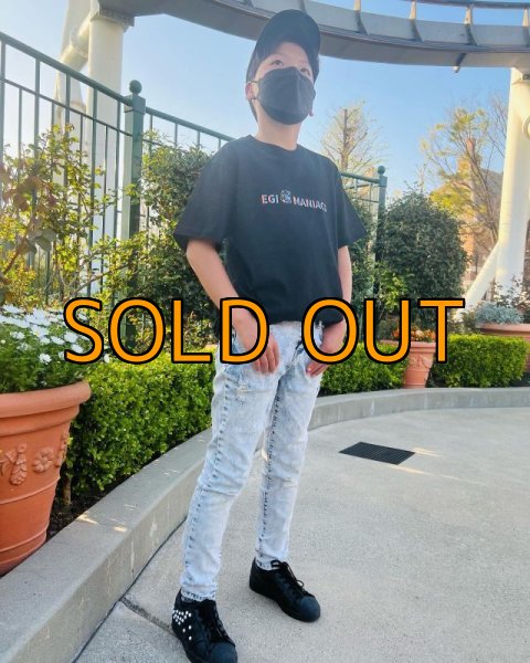 画像4: スクマニ×エギマニＴシャツ『 烏賊TRIVAL/Rainbow 』BLACK (4)