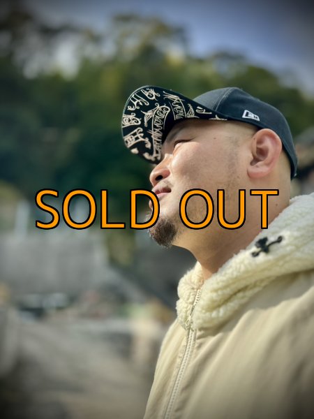 画像3: ★送料無料★エギマニ完全オリジナルスナップ シャドー刺繍 バックフラットCAPデザイン【ツバ裏プリント有】 (3)