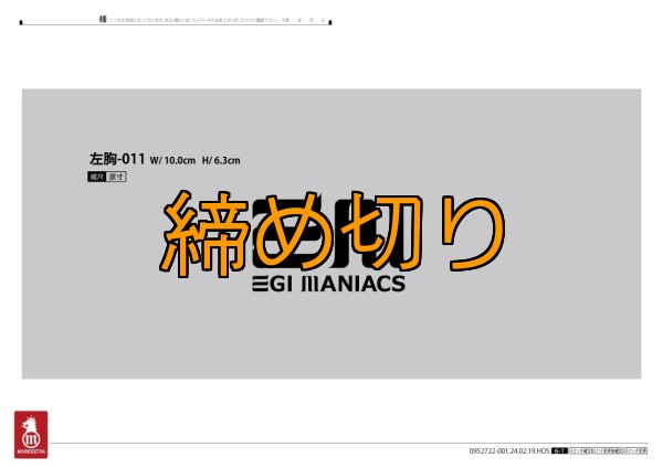 画像7: 受注生産  EGI MANIACS 『イカリ波ロゴ』シルキーロングTシャツ (7)