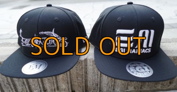 画像6: ★送料無料★エギマニ完全オリジナル3D刺繍スナップバックフラットCAPデザインII【ツバ裏プリント有】 (6)