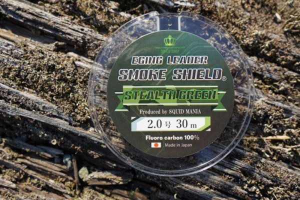 画像5: 【STEALTH GREEN】SMOKE SHIELDショックリーダー30m/ 1.75号〜3.0号エギマニ特注 (5)