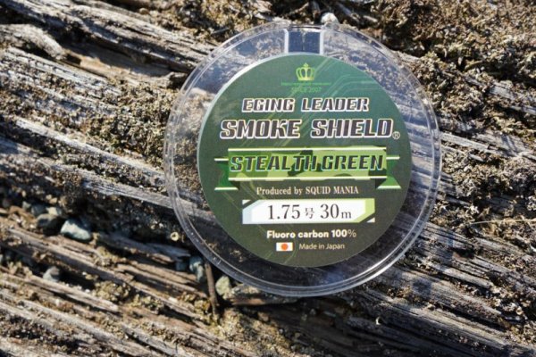 画像4: 【STEALTH GREEN】SMOKE SHIELDショックリーダー30m/ 1.75号〜3.0号エギマニ特注 (4)