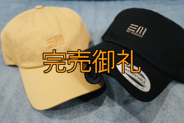 画像3: ★送料無料★エギマニ EM 刺繍/カジュアルキャップ(ベージュ) (3)