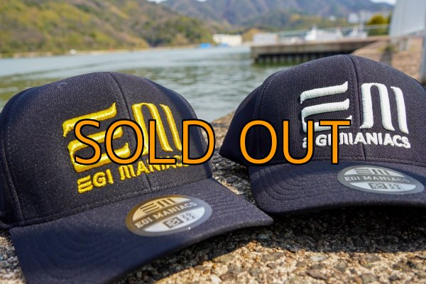 画像2: ★送料無料★エギマニ EM 3D刺繍/撥水ストレッチキャップ (2)