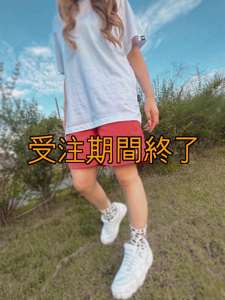 画像3: 受注生産 初ショート丈 立体刺繍EMクロスハーフパンツ (3)