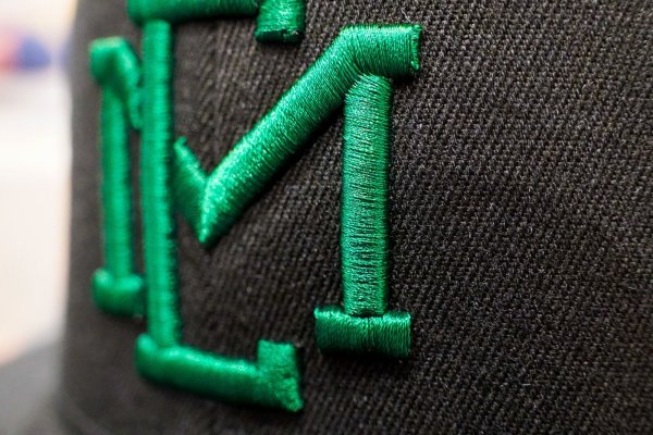 画像9: ★送料無料★EMクロス3D刺繍ストレッチフラットキャップ (9)