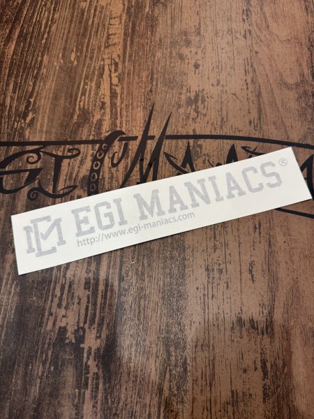 画像1: 【エギマニ】カッティングステッカー/W300/SILVER (1)