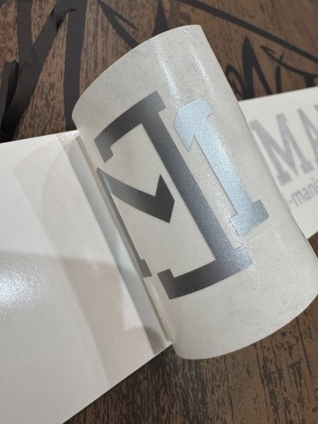 画像2: 【エギマニ】カッティングステッカー/W300/SILVER (2)