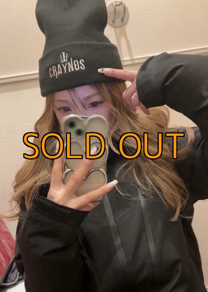 画像3: CRAYNOS刺繍オリジナルニット帽 (3)